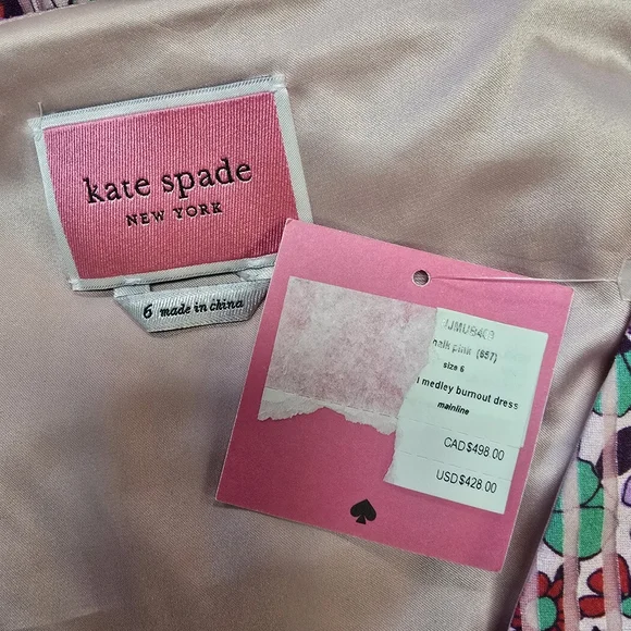 kate‎ spade Pink Floral Burnout Midi Dress - Picture 11 of 13